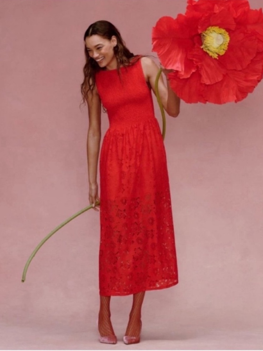 NEW Hill House Collector’s Edition Cosima Nap dress. Poppy Red. M. NWT.